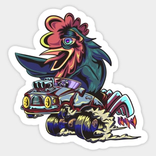 Chicken Road Sticker